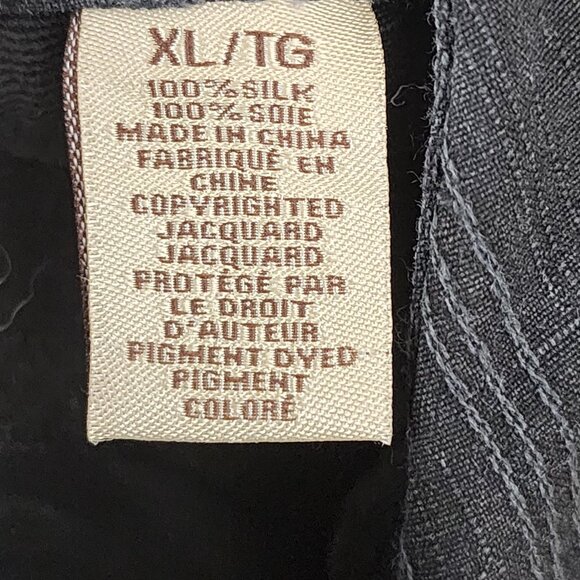 Jamaica Jaxx Faded Black Floral Jacquard 100% Silk Camp Shirt - Picture 5 of 5